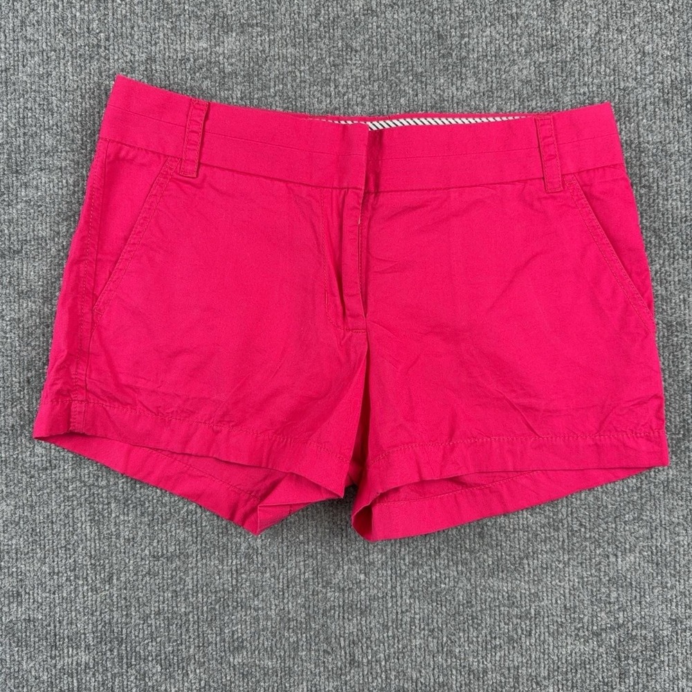 J.Crew Shorts Womens 4 Pink Cotton Chino 3 Inseam Casual Summer Twill Pockets